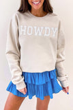 HOWDY Graphic Drop Shoulder Sweatshirt