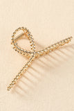 Gold Twist Large Alloy Hair Clip