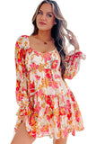 Smocked Tiered Floral Dress