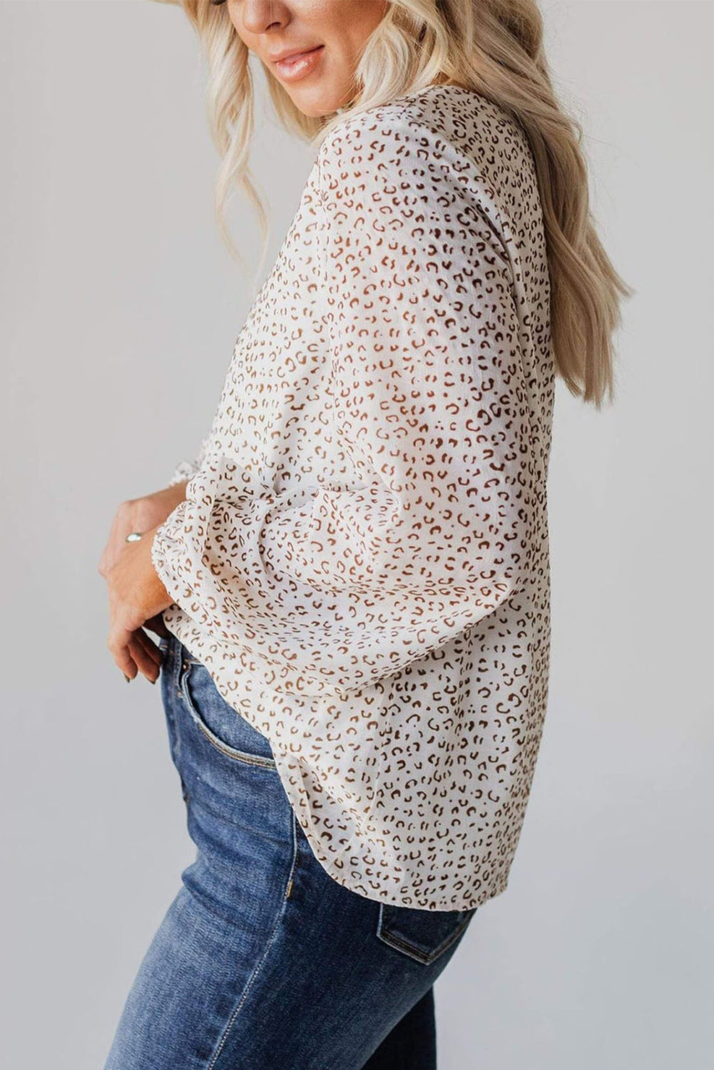 Crew Neck Long Sleeve Blouse