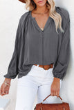 Split V Neck Dolman Top