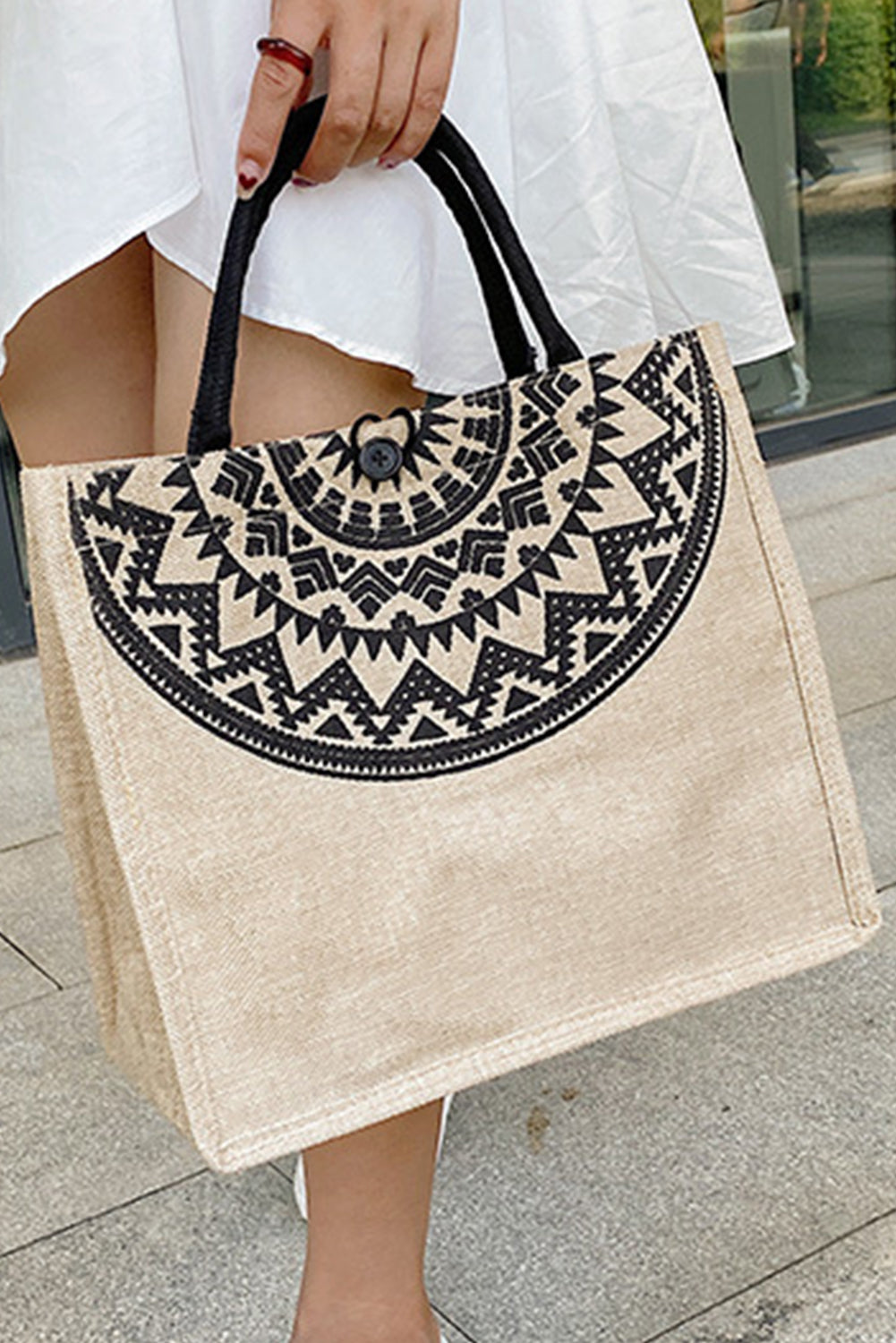 Classic Jute Hessian Reusable Eco Friendly Tote Bag