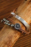 Daisy Beading Alloy Multilayer Bracelet