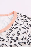 Fuzzy Print Contrast Trim Tank Top