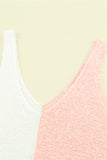 Color Block Knitted Tank Top