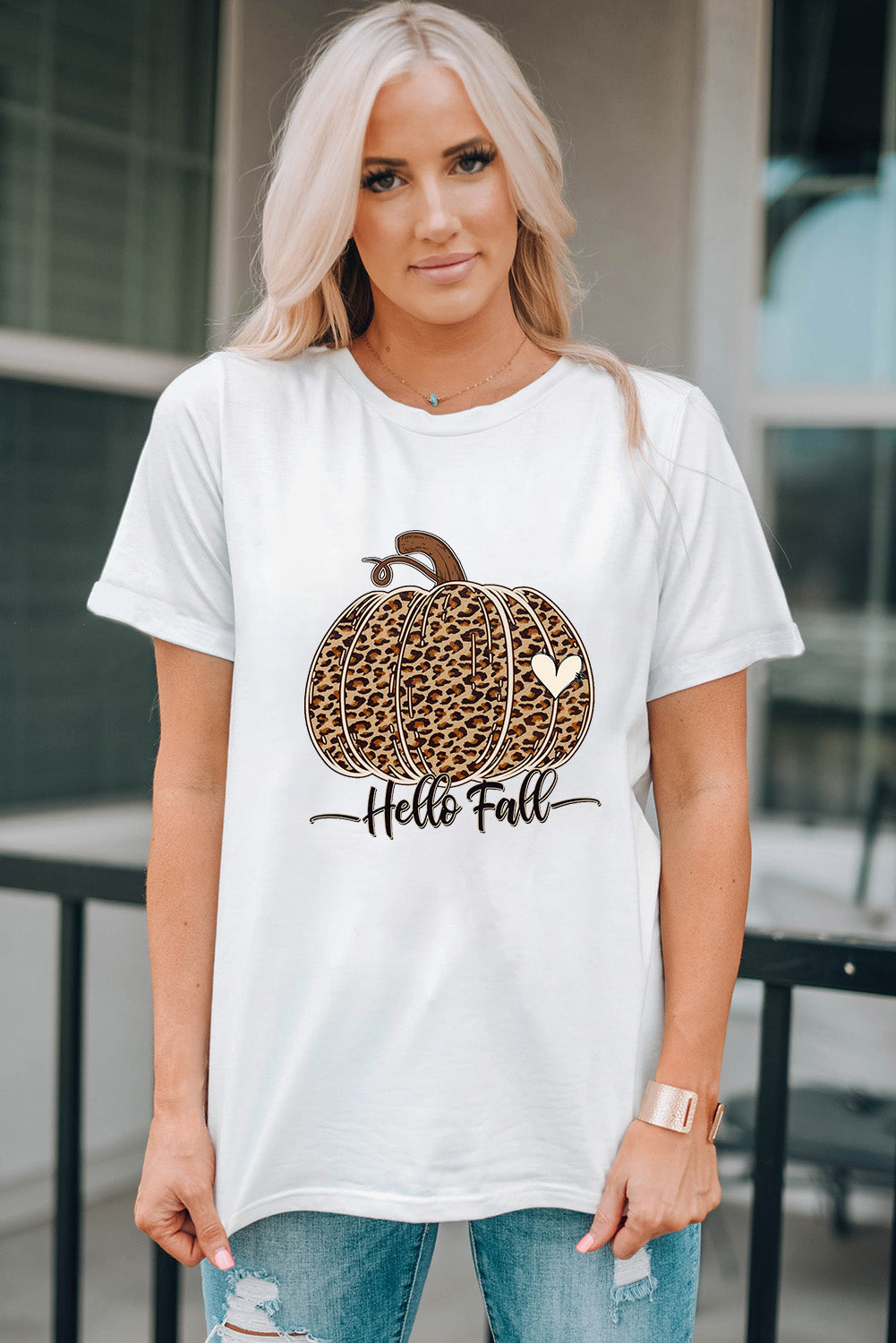 Sweet Floral Pumpkin Graphic Tee