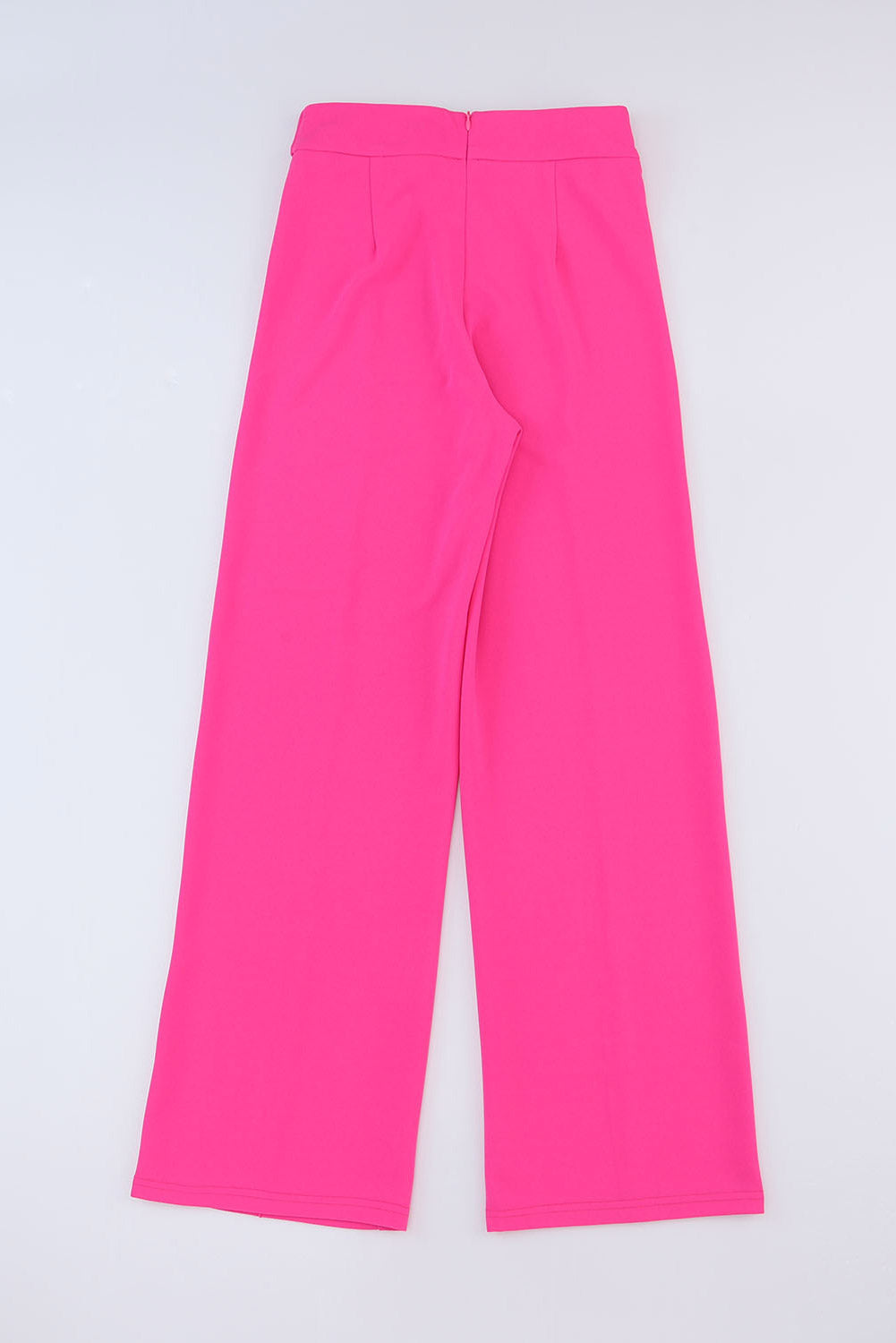 Pantalon large à ceinture avec boucle en strass rose