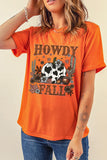 HOWDY FALL Western Pumpkin Graphic T Shirt