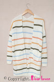 Rainbow Striped Cardigan