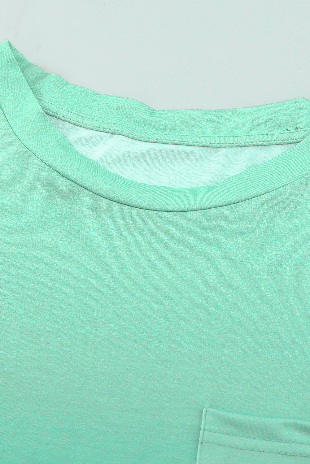 T-shirt à manches courtes de couleur dégradé vert avec poche