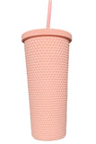 Reusable Matte Plastic Tumbler Cup