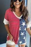 Red American Flag Stars and Stripes Tank Top