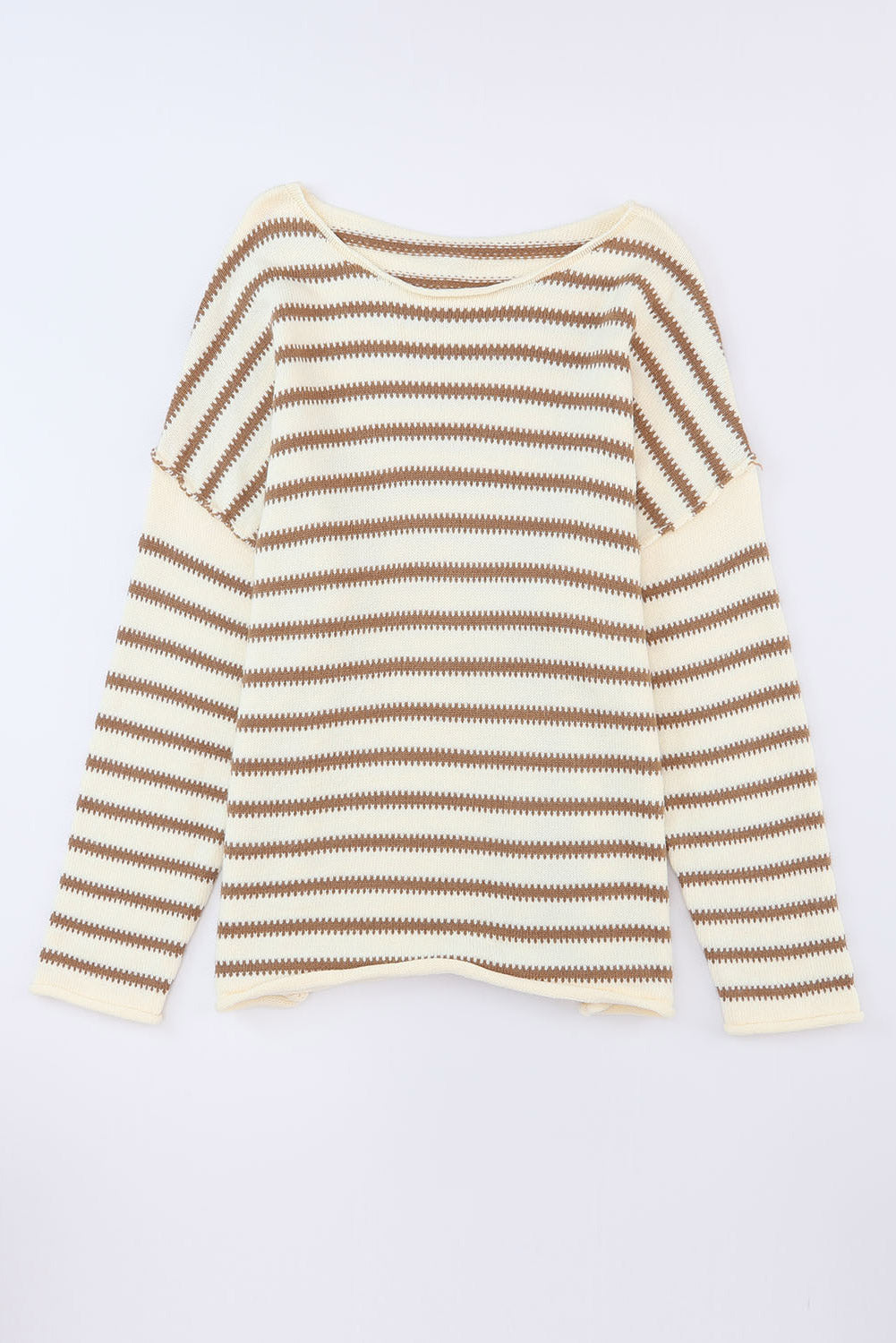 Striped Drop Shoulder Oversized Sweater