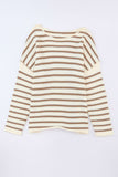 Striped Drop Shoulder Oversized Sweater