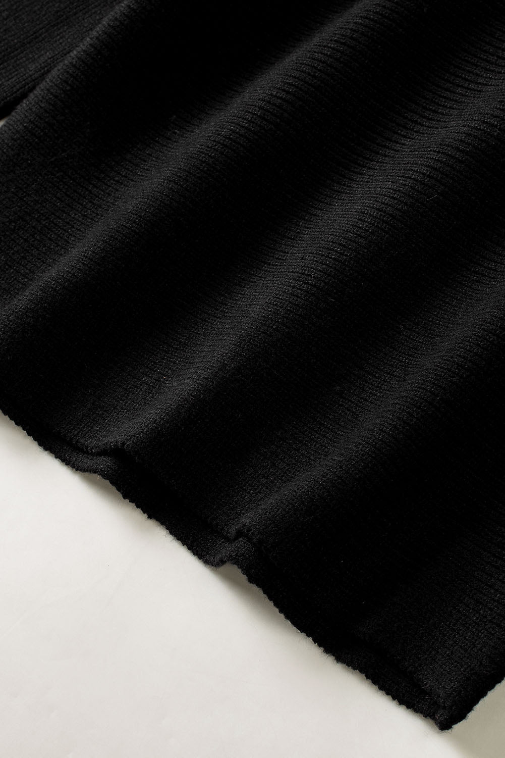 Pull en tricot à manches longues rayé noir