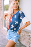 Red American Flag Stars and Stripes Tank Top