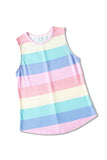 Multicolor Colorblock Knit Tank Top