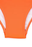 Color Block Zipped Cut Out Bikini Swimwear