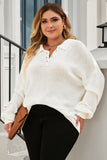 Plus Size Polo Sweater