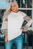 Leopard Print Bubble Sleeve Top