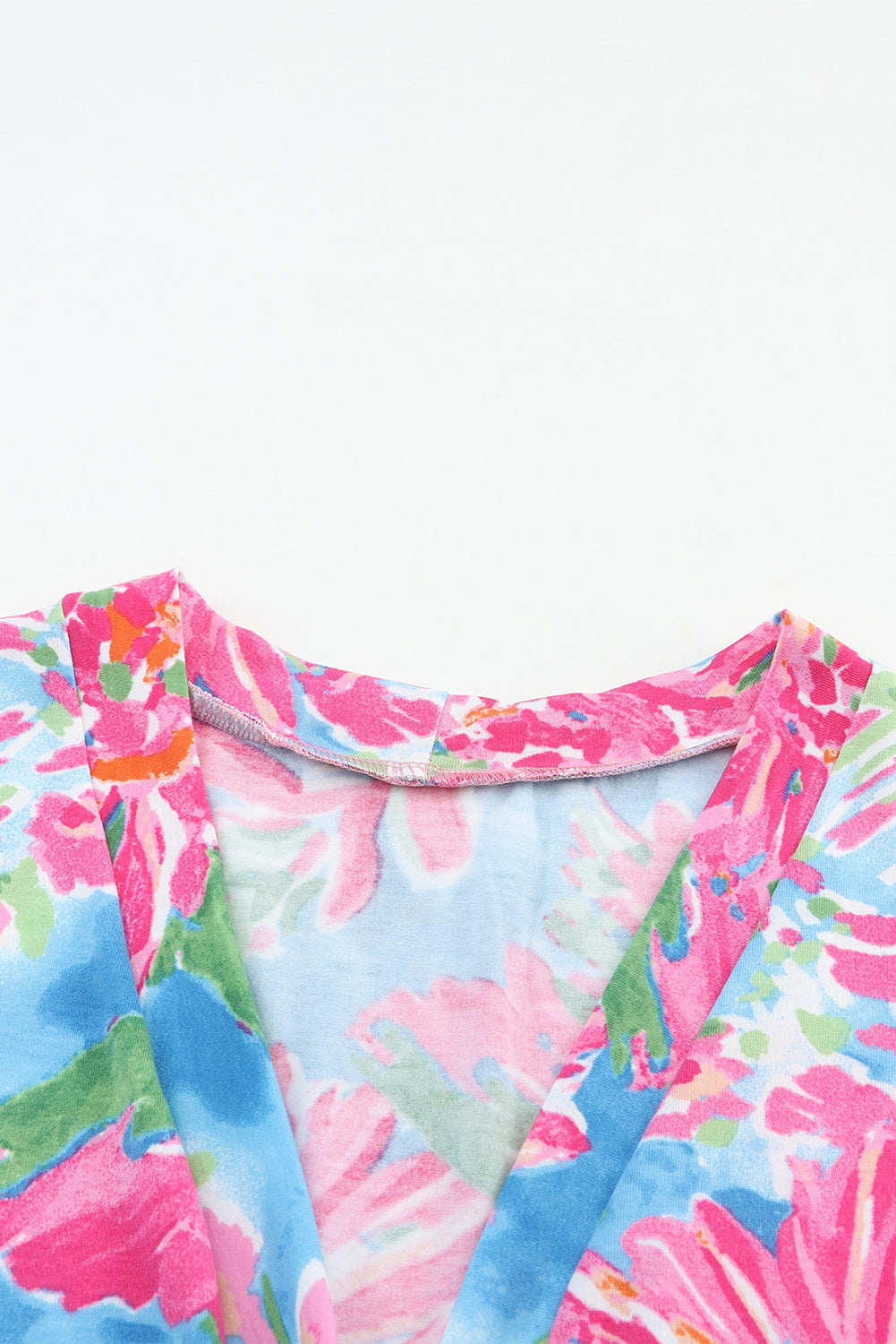 Floral Print Notch Neck Sleeveless Top