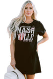 Robe t-shirt tendance noire Nashville Music Festival