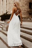 Floral Lace Open Back Maxi Party Dress