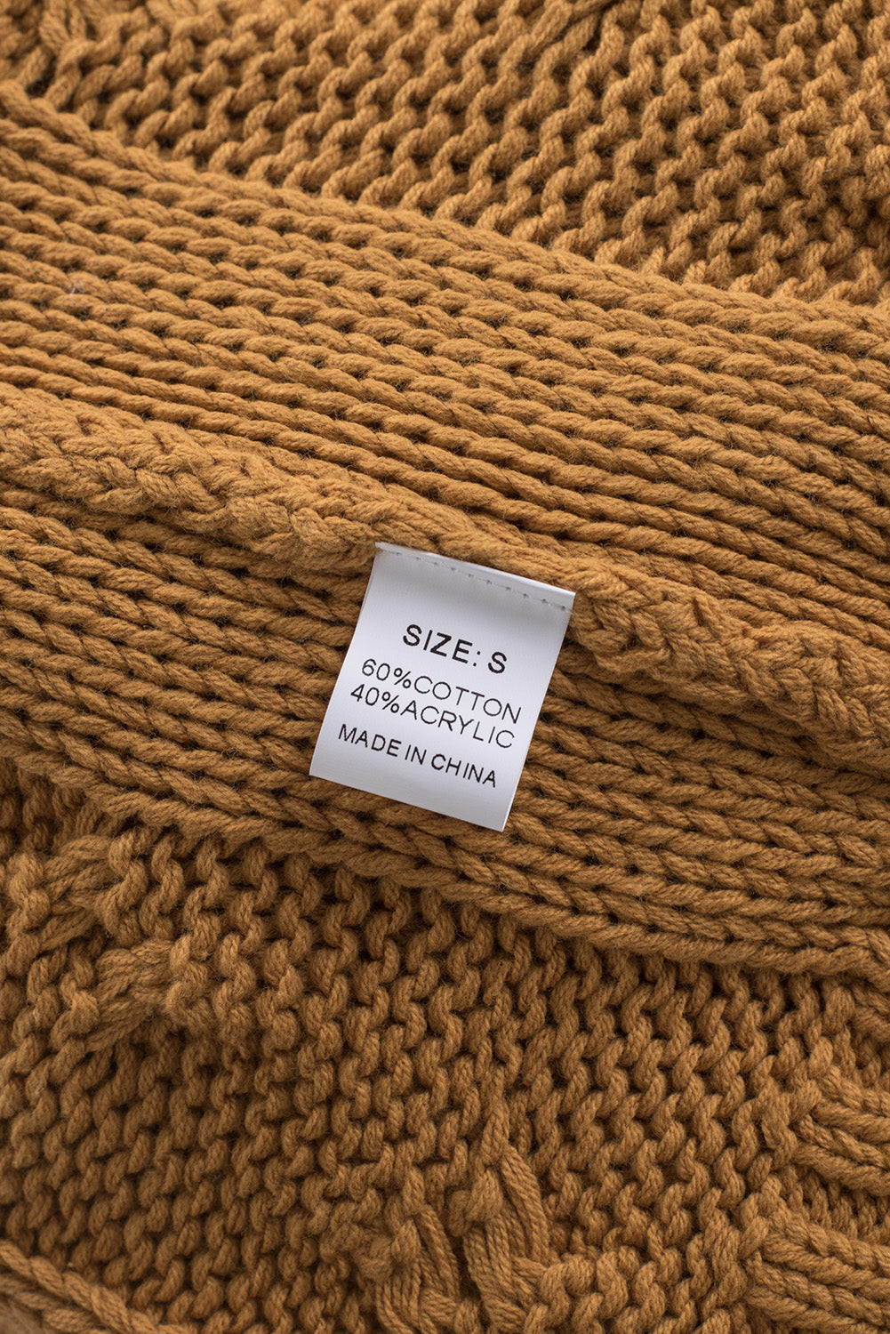 Cuddle Weather Cable Knit Handmade Turtleneck Sweater