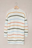 Rainbow Striped Cardigan