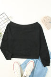 Off The Shoulder Mineral Wash Pullover