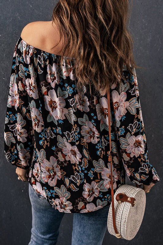 Floral Off The Shoulder Blouse