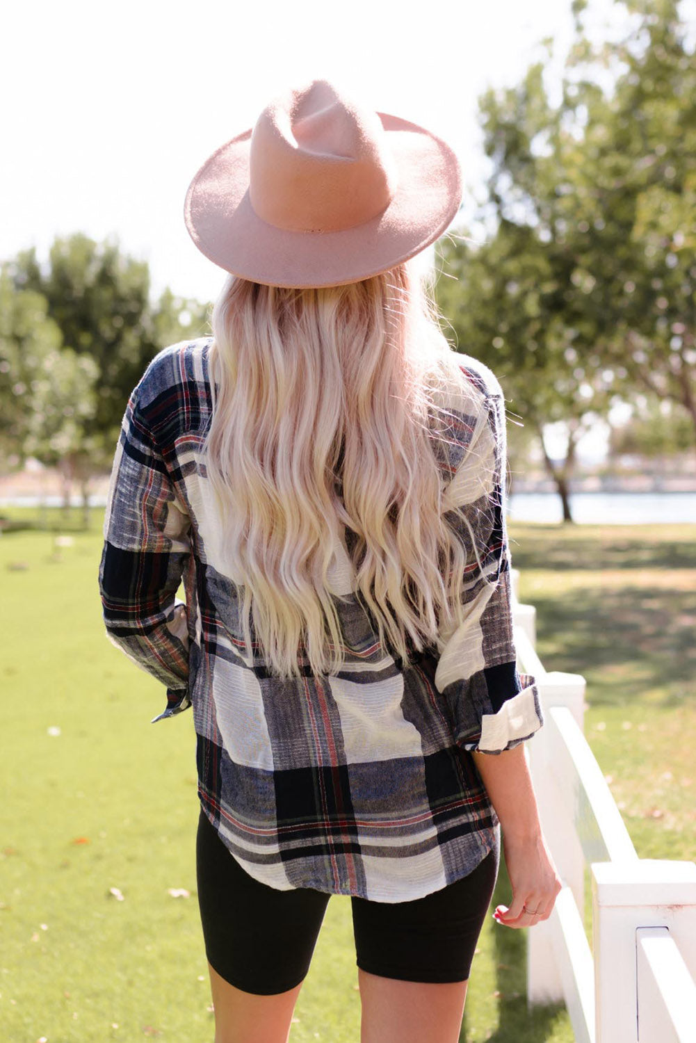 Distressed Raw Edge Plaid Print Shirt