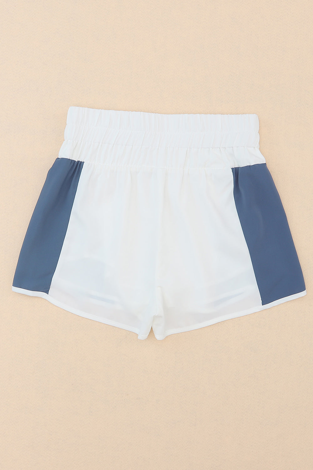 Color Block Split High Waist Shorts