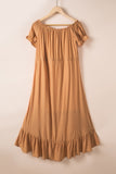 Glaze High Low Off The Shoulder Maxi Dress