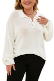 Pull Polo Beige Grande Taille