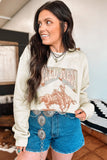 Retro WILD WEST Rodeo Graphic Sweatshirt