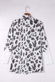 Vintage Leopard Print Open Cardigan