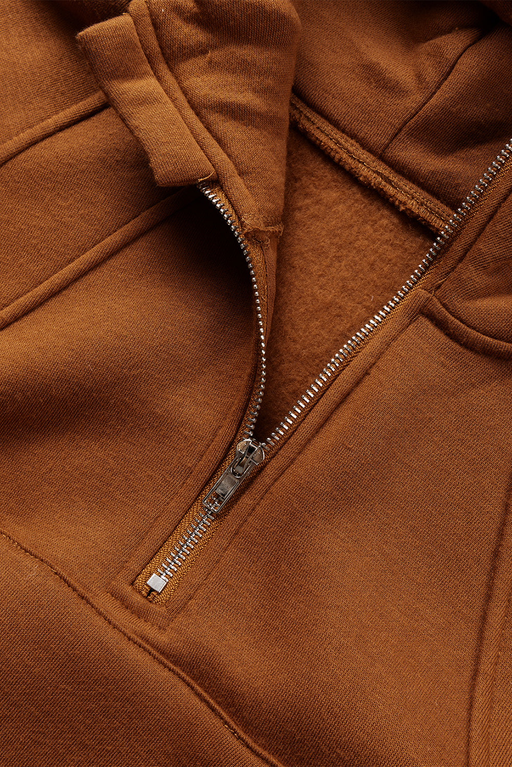 Quarter Zip Kangaroo Pocket Hoodie