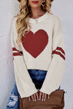 Heart Graphic Wide Sleeves Sweater