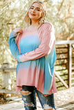 Plus Size Painted Poncho Top