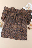 Plus Size Smocked Floral Blouse