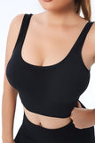 Seamless U Neck Sleeveless Cropped Yoga Top