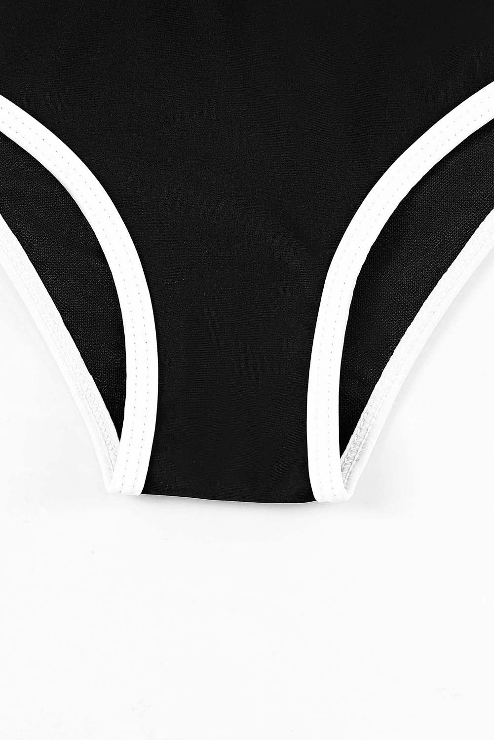 2pcs Contrast Trim Active Bikini Swimsuit