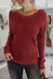 Cross Back Hollow-out Sweater