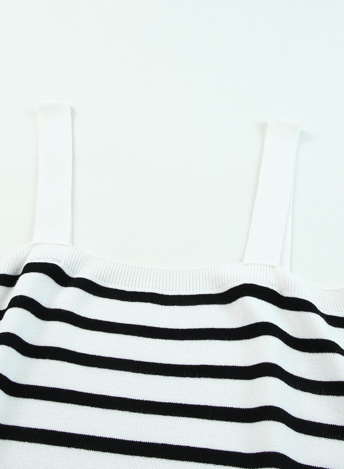 Striped Tube Spaghetti Strap Knitted Tank Top