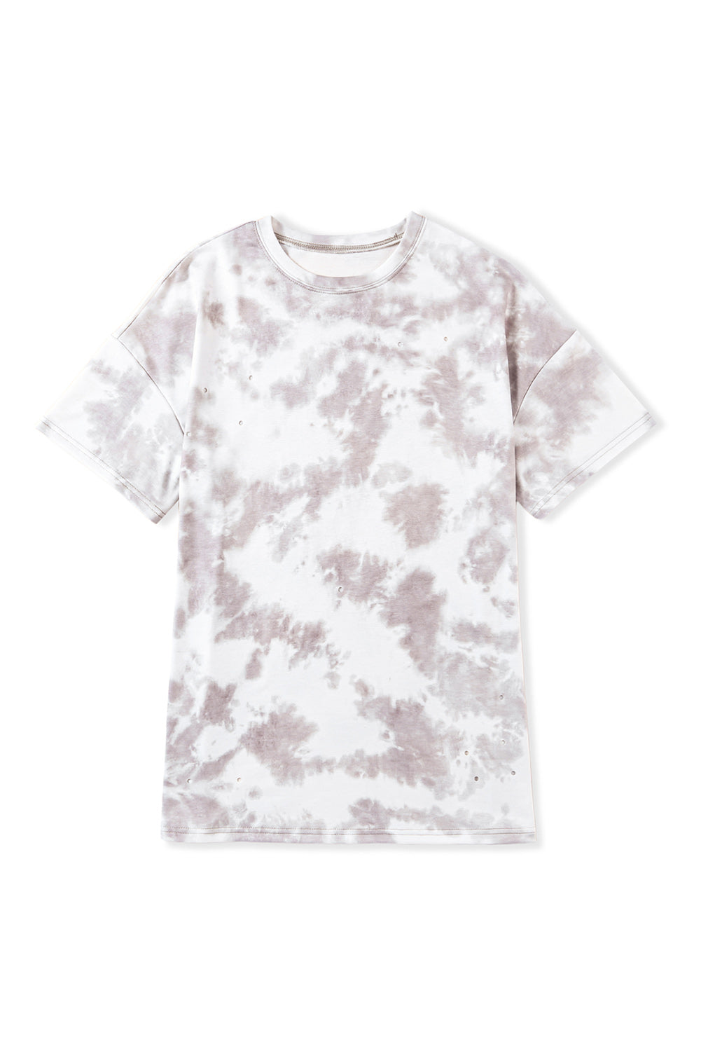 Tie-dye Round Neck Short Sleeve Top