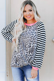 Stripe Twist Long Sleeve Top