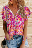 Floral Print Loose Fit Spaghetti Strap Tank Top