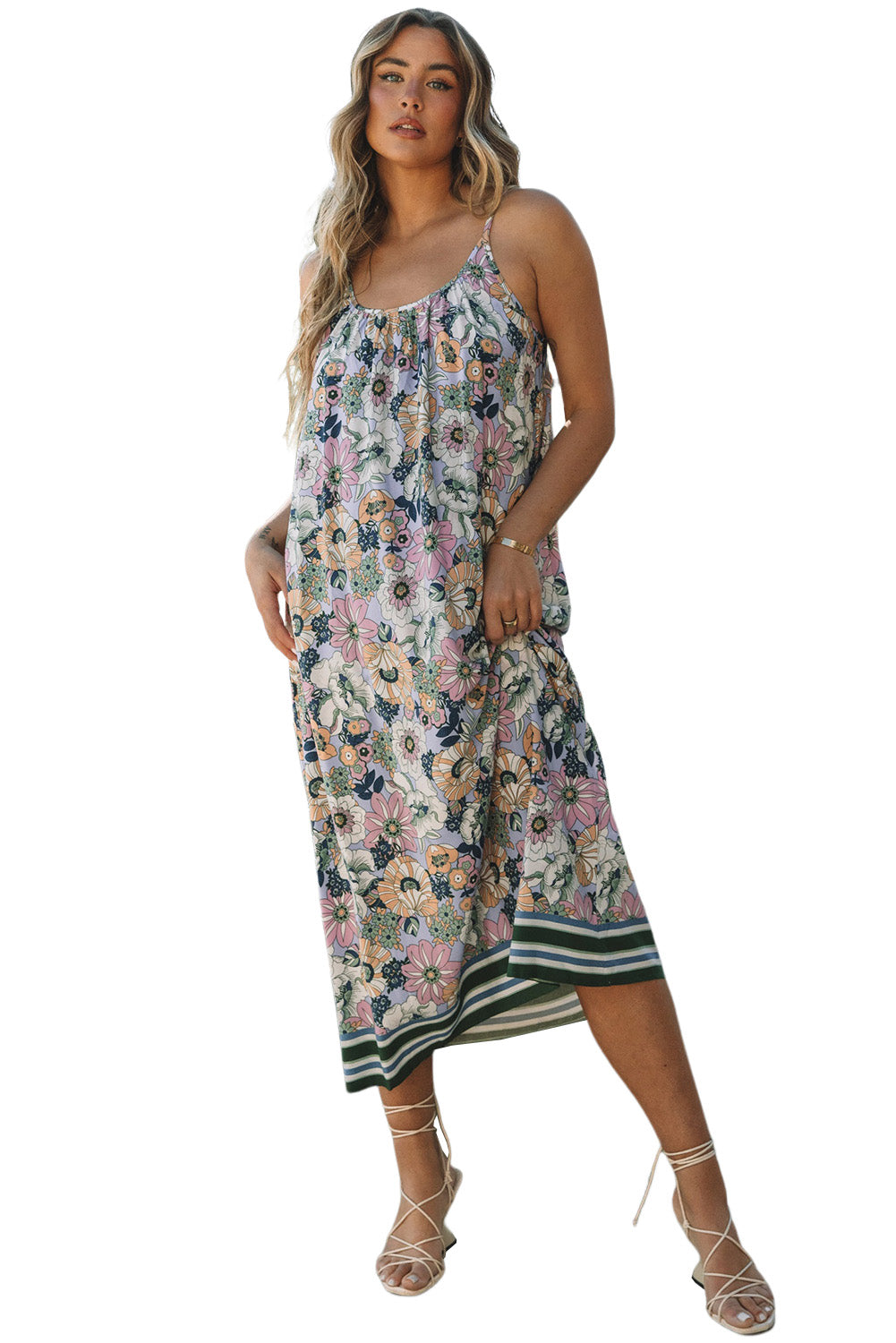 Vintage Long Floral Sundress