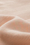 Plain Turtleneck Drop Sleeve Ribbed Sweater